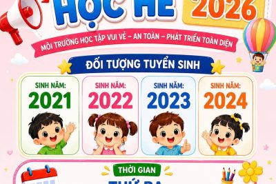 TRƯỜNG MẦM NON YÊN NAM THÔNG BÁO TUYỂN SINH HỌC HÈ 2026