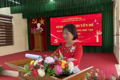 Chi bộ trường Mầm non Yên Nam tổ chức sinh hoạt chuyên đề “Đảng viên tiên phong học tập kỹ năng số”.