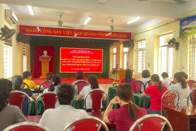 Trường Mầm non Yên Nam đã tham gia Hội nghị toàn quốc nghiên cứu, học tập, quán triệt và triển khai thực hiện Nghị quyết Hội nghị lần thứ hai Ban Chấp hành Trung ương Đảng khóa XIV theo hình thức trực tuyến.